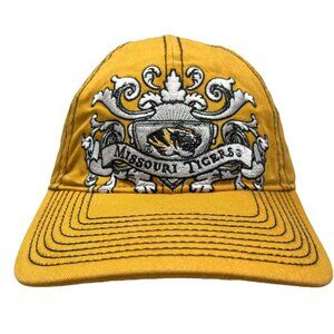 Mizzou Missouri Tigers NCAA Signatures Gold Strapback Hat Cap College Football